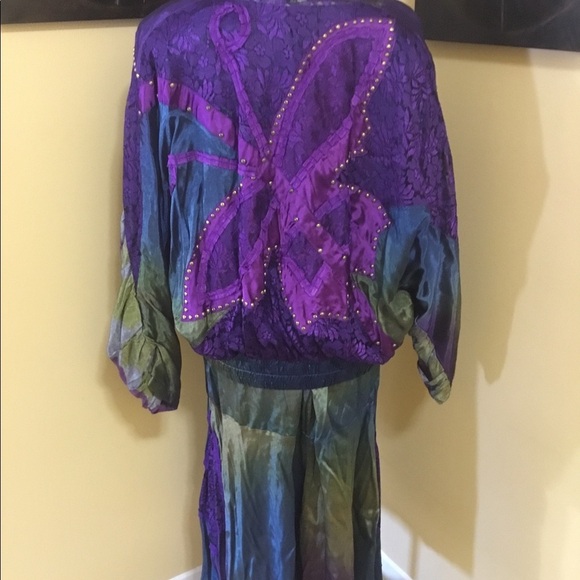 French Look satin jacket and skirt set - Picture 2 of 15